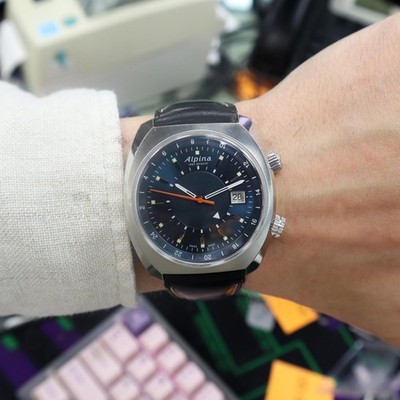 アルマン Alpina AL-555N4H6 Startimer Pilot Heritage GMT 42mm Steel