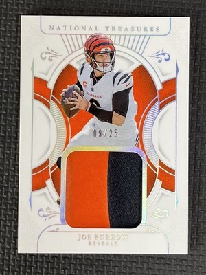 2025 Panini National Treasures Joe Burrow Treasured Patches /25 Jersey Match!