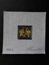LANI - Mini Heart with Bows 536I Hand Painted hp Needlepoint Canvas 491