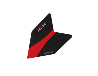 3 x HARROWS DART FLIGHTS RED RETINA VELOS /Rot Schwarz Flügel Darts Darten Profi