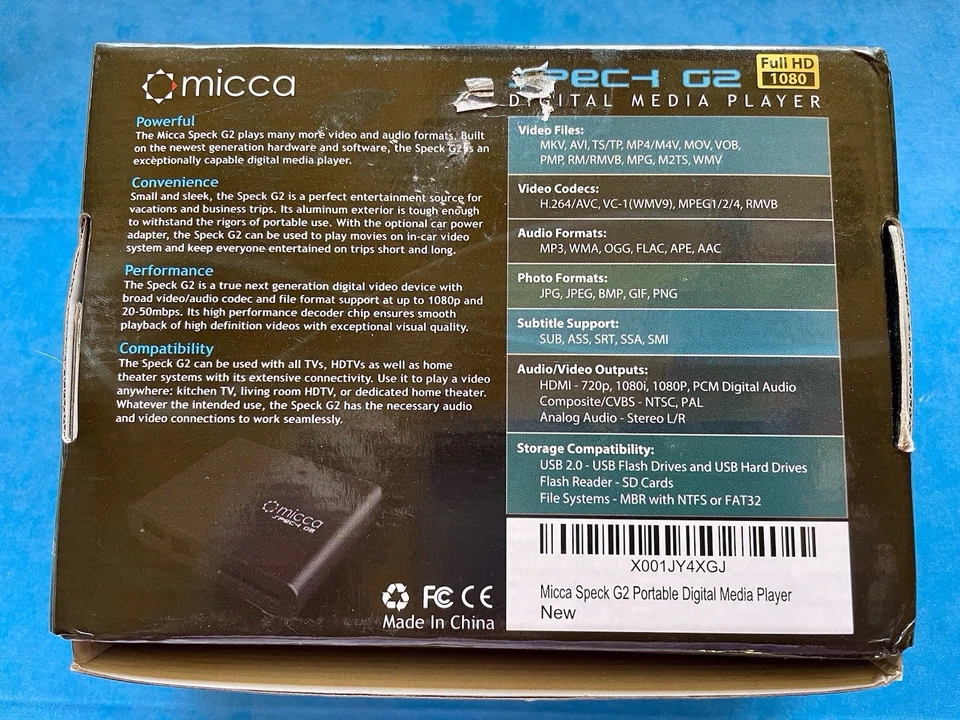 Micca Spec-1 G2 1080p Full HD IR Remote Digital Media Player - Image 3 of 4