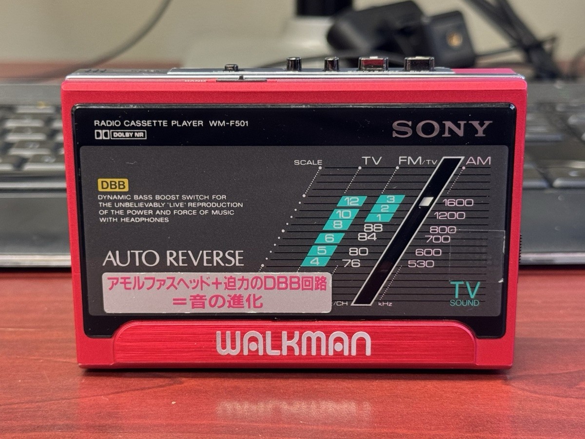 Vintage Sony WM-F501 Walkman Cassette Player Working Japan | eBay
