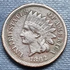 1862 Indian Head Cent 1c Better Grade XF Dark #95880