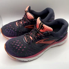 Brooks Transcend 6 Running Shoes Women’s 9 Sanddune Black Red Stability DNA Loft