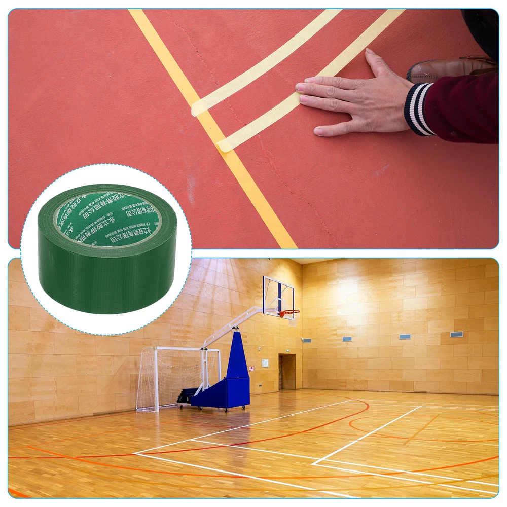 Pickleball Ball Court Marking Tape 66ft, 2Pcs Marking Edge Guard Tape, Green
