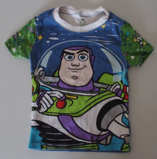 Disney Store 4 Boy PJ Pajama Top Shirt Buzz Lightyear Toy Story Short sleeve 4T