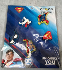 Crocs Jibbitz Uniquely You Superman Shoe Charms 5 Pack