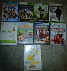 9 Games Wii~Wii u~XBox 360~Don King~30 Great Games~Halo~Various~Fit~Music~