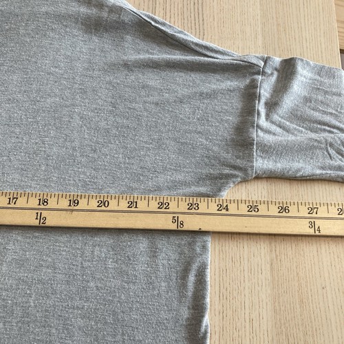 Quince Bamboo Jersey Maternity Long Sleeve Boxy Tee Shirt Top Size Small Gray - Picture 5 of 6