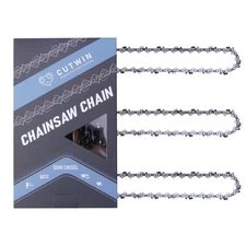 3 Pack 16 Inch Chainsaw Chain 3/8" LP Pitch .050" Gauge 56 Drive Links, UL Ap...
