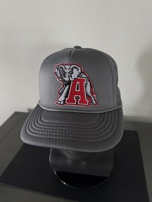 ALABAMA CRIMSON TIDE Low-Mid Profile Crown Gray Trucker Snapback Hat NEW   