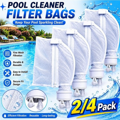 #ad 2 4 Pack Polaris 280 Replacement For 280 480 Pool Cleaner Zipper Bag K13 K16 $11.99