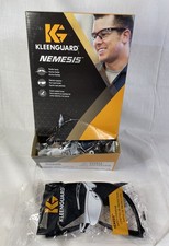 KleenGuard Nemesis Safety Glasses Clear Scratch-Resistant Blk Frame, Box Of 12