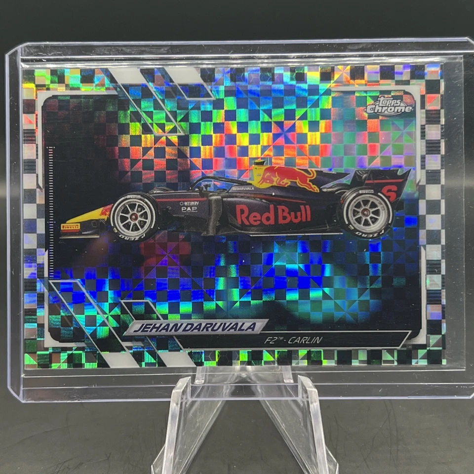 2021 Topps Chrome Formula 1 - JEHAN DARUVALA CHECKERBOARD F2 CARS #125 F2 Carlin - Image 2 of 3