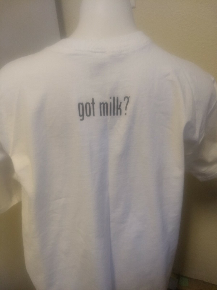 Vintage 2000 Milk Moustache Fame Game Got Milk T-shirt Size Vintage 2000 Milk Moustache Fame Game Got Milk T-shirt Size