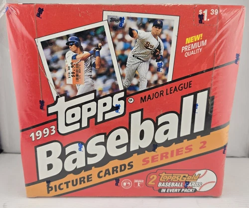 1993 Topps Baseball Series 2, 24 ct. Pack Wax Box Factory Sealed