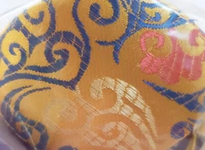 HiyaHiya  Dumpling Case with Multi-Color Yarn Ball Stitch Marker Assorted Fabric