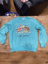 Vtg Space Jam Sweatshirt Tune Squad Promo Looney Tunes Adult Medium 38-40 