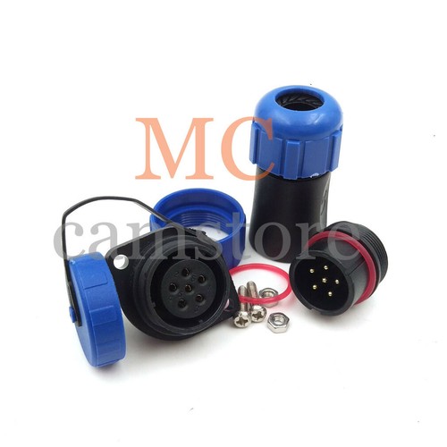 Conector de cable de aviación impermeable SP21 6 pines IP67, enchufe eléctrico y enchufe - Imagen 5 de 7
