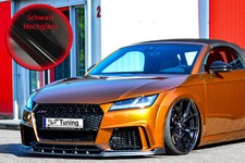 Spoilerlippe für Audi TT RS 8S Frontspoiler Spoilerschwert Schwert Lippe Schwarz