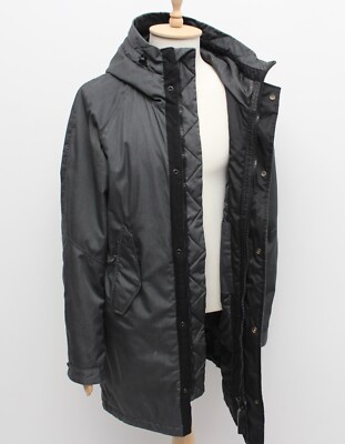 Men's G-STAR RAW Strett Long Parka Jacket Hooded RARE Size L | eBay