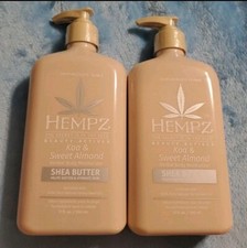 HEMPZ KOA & SWEET ALMOND HERBAL BODY MOISTURIZER 17OZ Each Set of 2