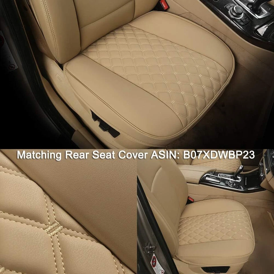 For Audi Car Driver Bottom Seat Cover PU Leather Full Surround Chair Cushion Pad Foto 4 de 4