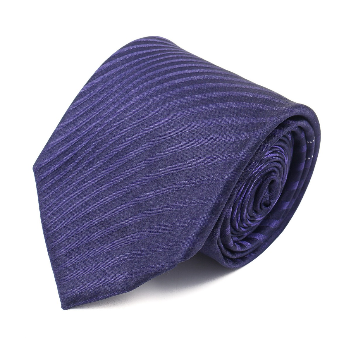 Zilli Royal Purple Wavy Striped Luxury Silk Tie Modern 3