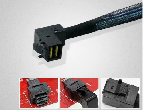 Cable en ángulo de 90° Mini SAS 36 pines (SFF-8087) a Mini SAS (SFF-8643) HD 0,5 m - Imagen 5 de 5