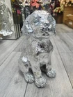 XL Crushed Diamond Standing Ceramic Sparkly Shelf Sitter Ornament DOG LABRADOR