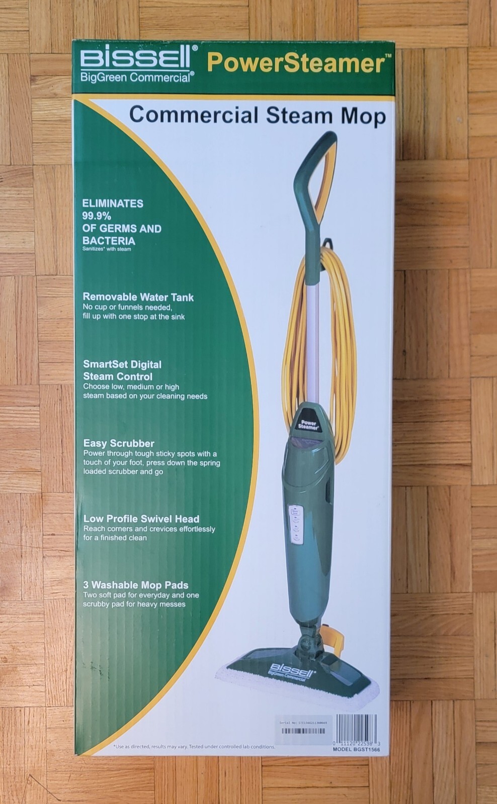 Bissell BigGreen Commercial Power Steam Mop BGST1566 for Deep Cleaning Floors-image