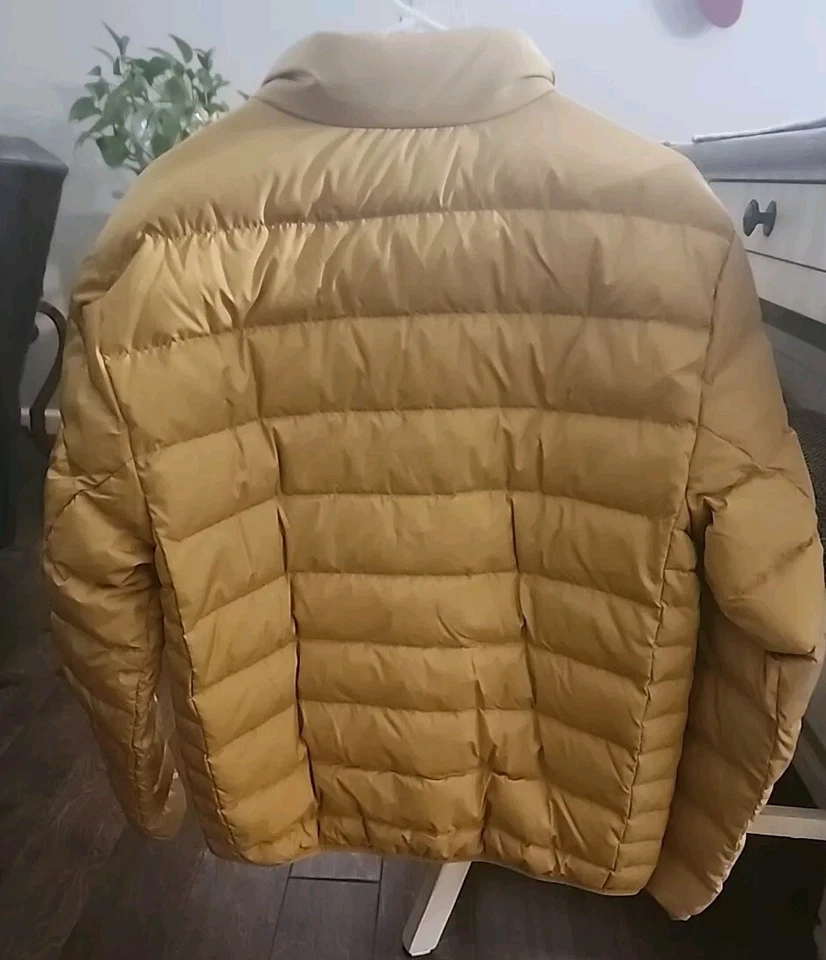 Abrigo Chaqueta Lands End Plumón Para Hombre Talla Mediana Picante Amarillo Mostaza Nuevo con Etiquetas Foto 2 de 4