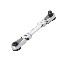 EZ Red 4S04 1/4" Dual Drive 4" Long Flex Head Ratchet