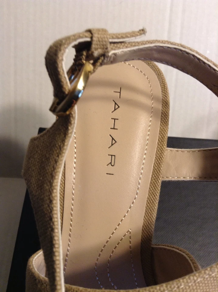 Очаровательный Тахари новый W коробка натуральный холст клинья размер 7B - Изображение 3 из 4