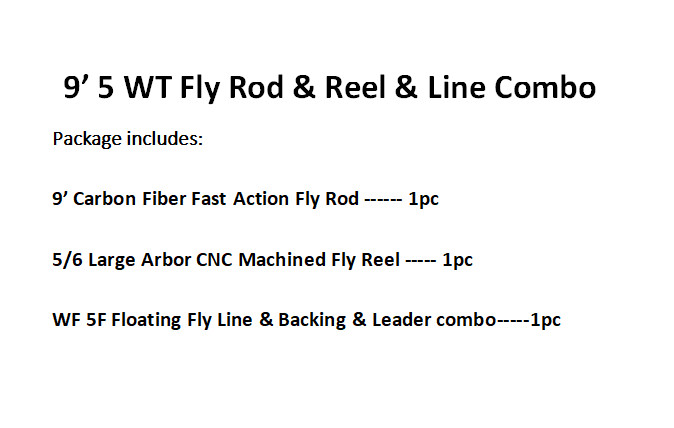 7'/8'/9' Fly Rod 3 4 5 8WT Fast Action Fly Fishing Rod Fly Reel Fly Line Combo