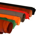 Buntes fettiges pflanzlich gegerbtes Rindsleder Bastelmaterial Buttero-Stil