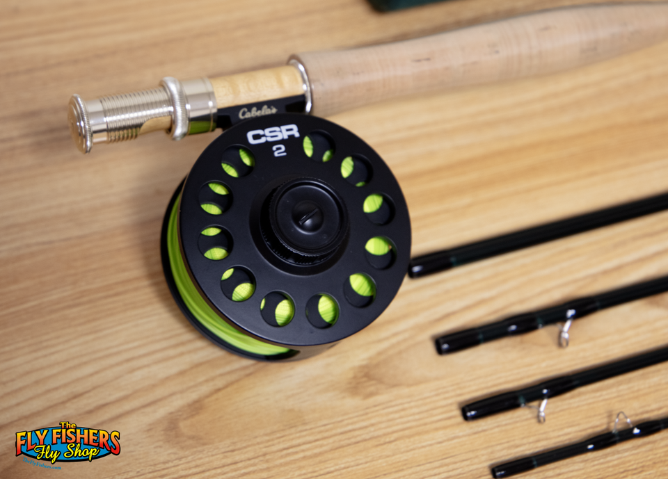 Cabela's Stowaway 6wt 9'0" 5 Piece Fly Fishing Rod w/ CSR 2 Fly Reel