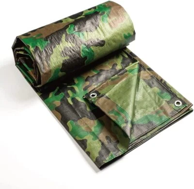 ATE 20' X 30' Tarp Camouflage Canopy Cover 5 Mils Thick Greenhouse Camo RV BOAT Tent