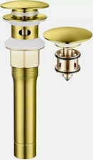 GAGALIFE Sink Drain Without Overflow Bathroom Pop Up Assembly Stopper Vessel