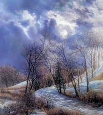 Around the Bend is a painting that I created in 2003 and being as a signed print