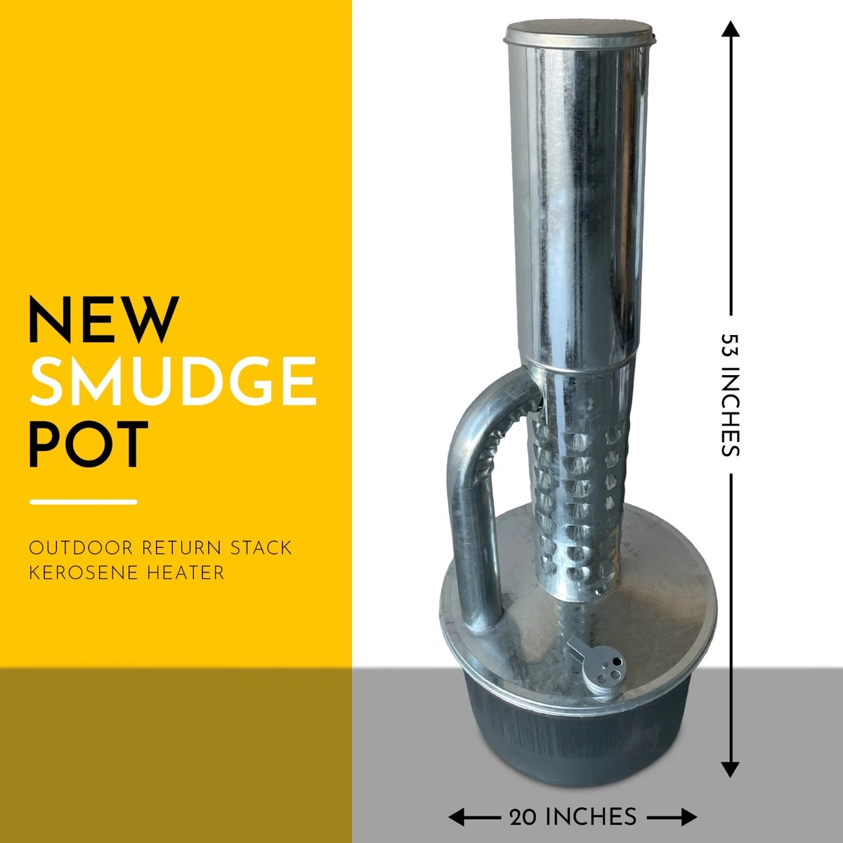New Smudge Pot 🔥🔥 Outdoor Return Stack Kerosene Heater 🔥🔥 | eBay