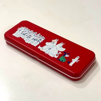 Japan Anime Moomin Red can pencase popular characters illustration rare item