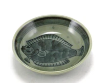 2 PCS. Japanese 4"D Sushi Soy Sauce Dipping Dishes Mashiko Hirame, Made in Japan