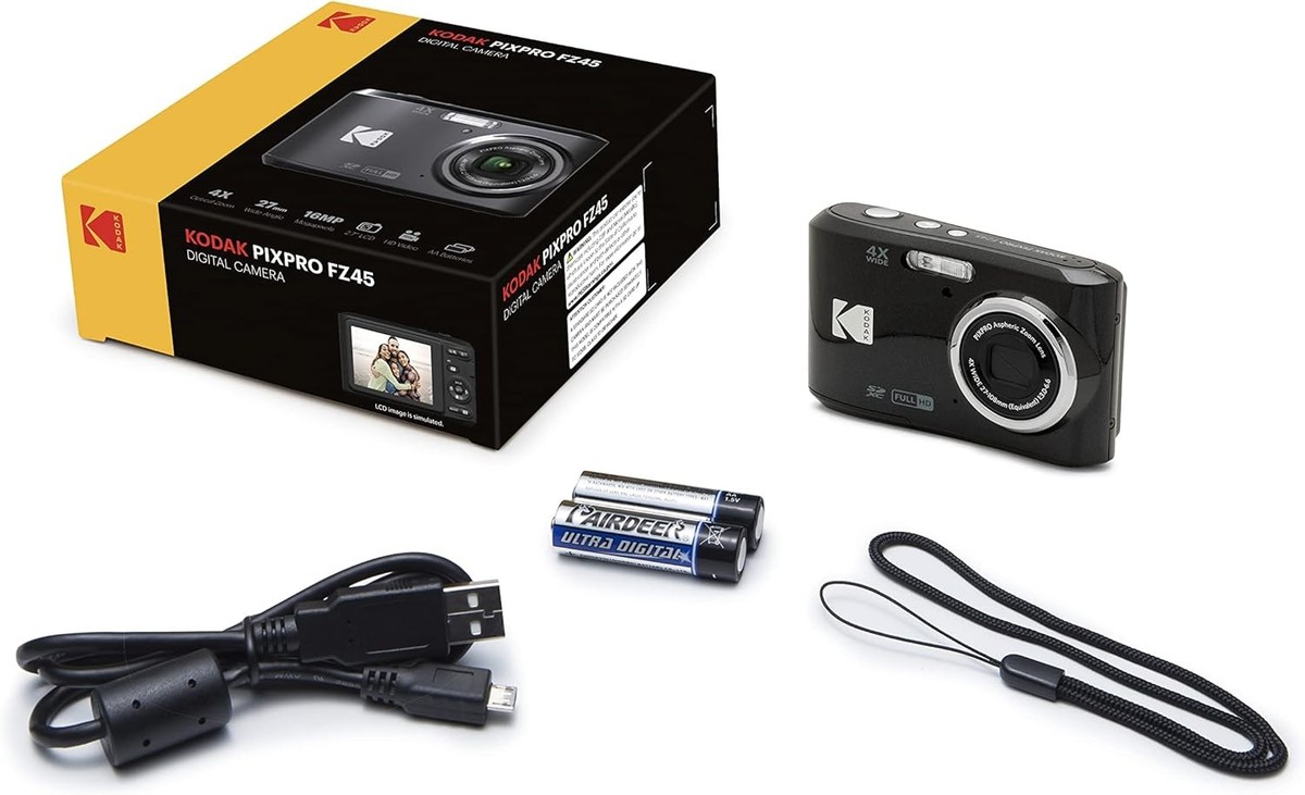 美品✨KODAK PIXPRO FZ45 コンパクトデジタルカメラ　ブラック KODAK PIXPRO FZ45 Friendly Zoom Point Shoot Compact Video