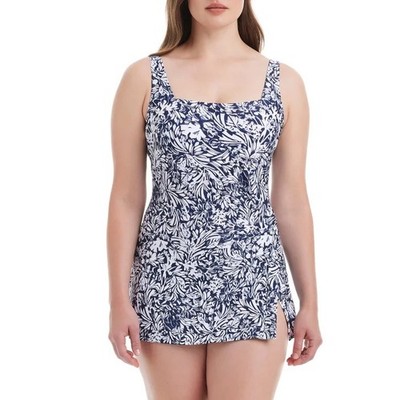 Beyond Control Women's Swim Dress Navy Medium