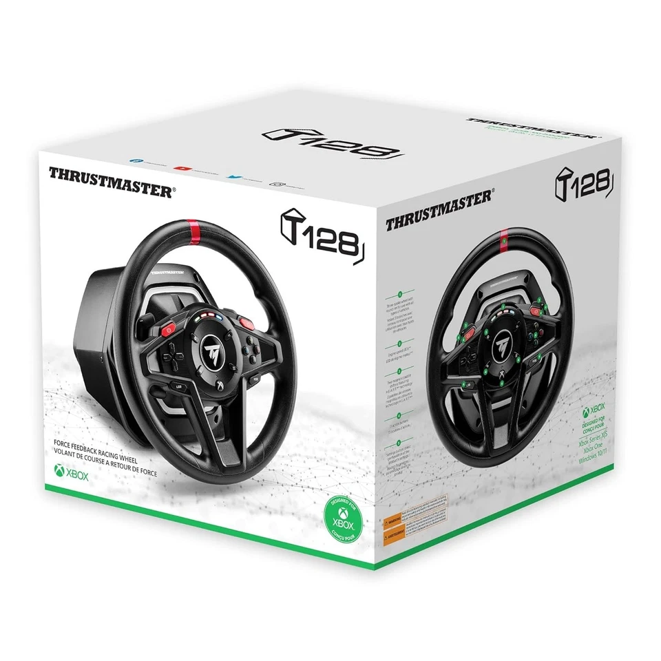 Thrustmaster T-128x Force Feedback Lenkrad & Pedale-Set, Xbox One, Xbox Series S - Bild 2 von 4