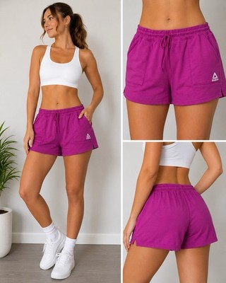 Reebok Sweat Shorts Pink Lounge Athletic Drawstring Women s XXXL