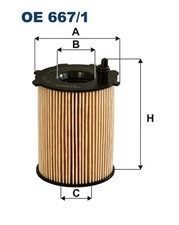 Ölfilter FILTRON OE 667/1 Filtereinsatz für FORD FIESTA 6 CB1 CCN TOURNEO V408 3