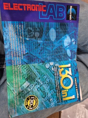 Vintage 1999 Maxitronix Electronic Lab 130 In 1  MANUAL Only Mb
