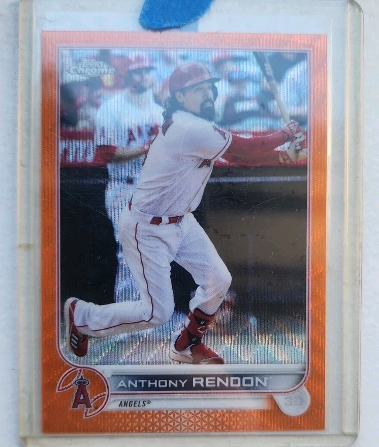 2022 Topps Chrome Anthony Rendon #126 Orange Wave Refractor 20/25 